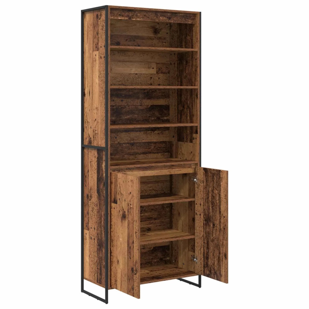 Credenza | Armadi alti Legno vecchio 79 x 36 x 200 cm Legno multistrato