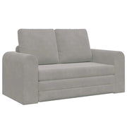 Divano letto | Sof¨¤ letto | Letto singolo Grigio chiaro 148 x 71 x 83 cm Velluto