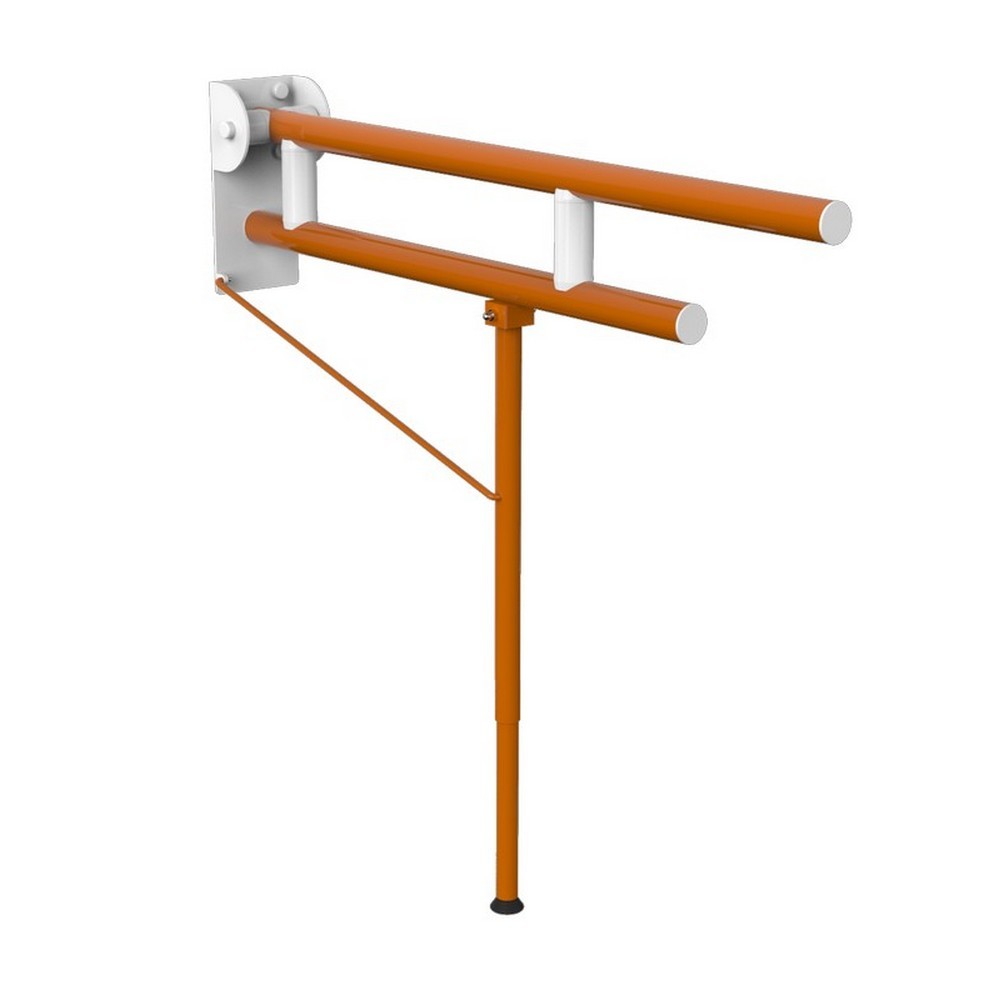 Barra maniglione ribaltabile cm 75 con rinforzo a terra