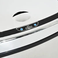 Pattumiera Cestino dei Rifiuti in Acciaio Inox con Sensore a Infrarossi 68L, Rettangolare, Argento