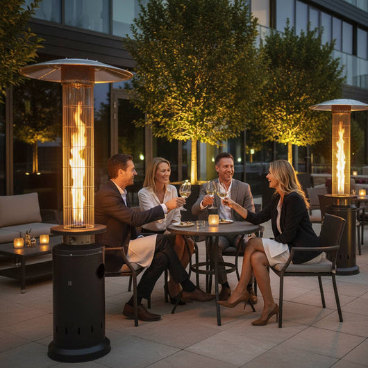 Marvin Stufa A Fungo Gas Bombola Gpl Da Esterno Portatile Cilindro Arredo Per Terrazzo Patio Giardino Locali Ristoranti