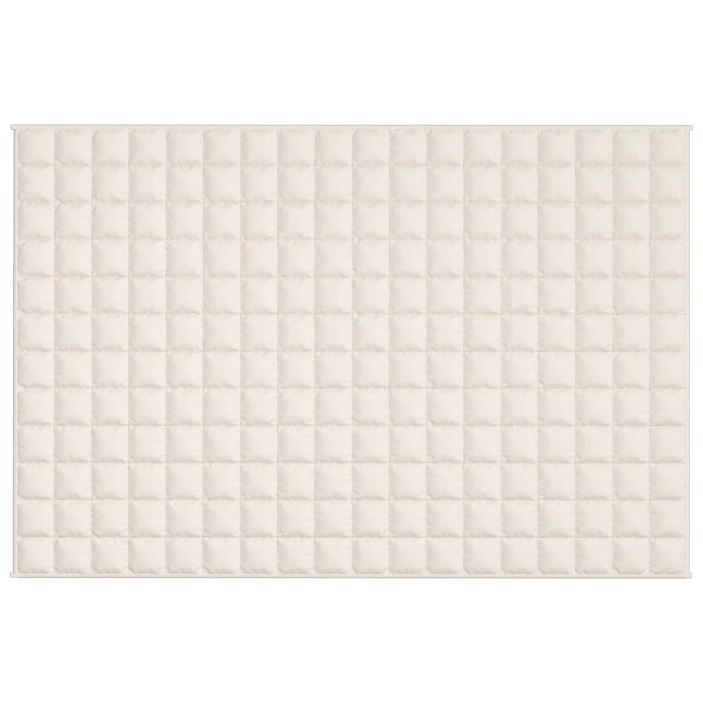Coperta Ponderata Crema Chiaro 120x180 cm 9 kg Tessuto cod mxl 66975