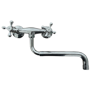 Rubinetto a parete vintage con canna allungabile 20-35 cm