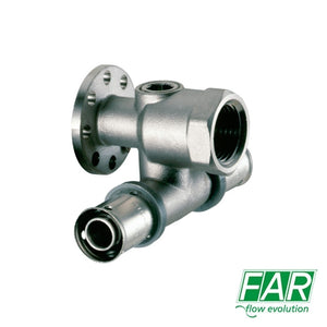 Raccordo Passante 3 Uscite Dritto 1/2'' Per Staffa D.16x2 mm FAR 5925 Per Multistrato