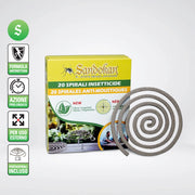 3 confezioni 20 spirali Anti Zanzare insetticide formula anti rottura in fibra vegetale