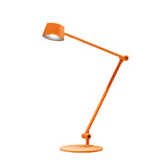 Lampada da Tavolo Efira L - 6,2W LED 3000K Orientabile Dimmerabile, Struttura in Alluminio Arancio Bruciato con Diffusore in Metacrilato - Gea Luce