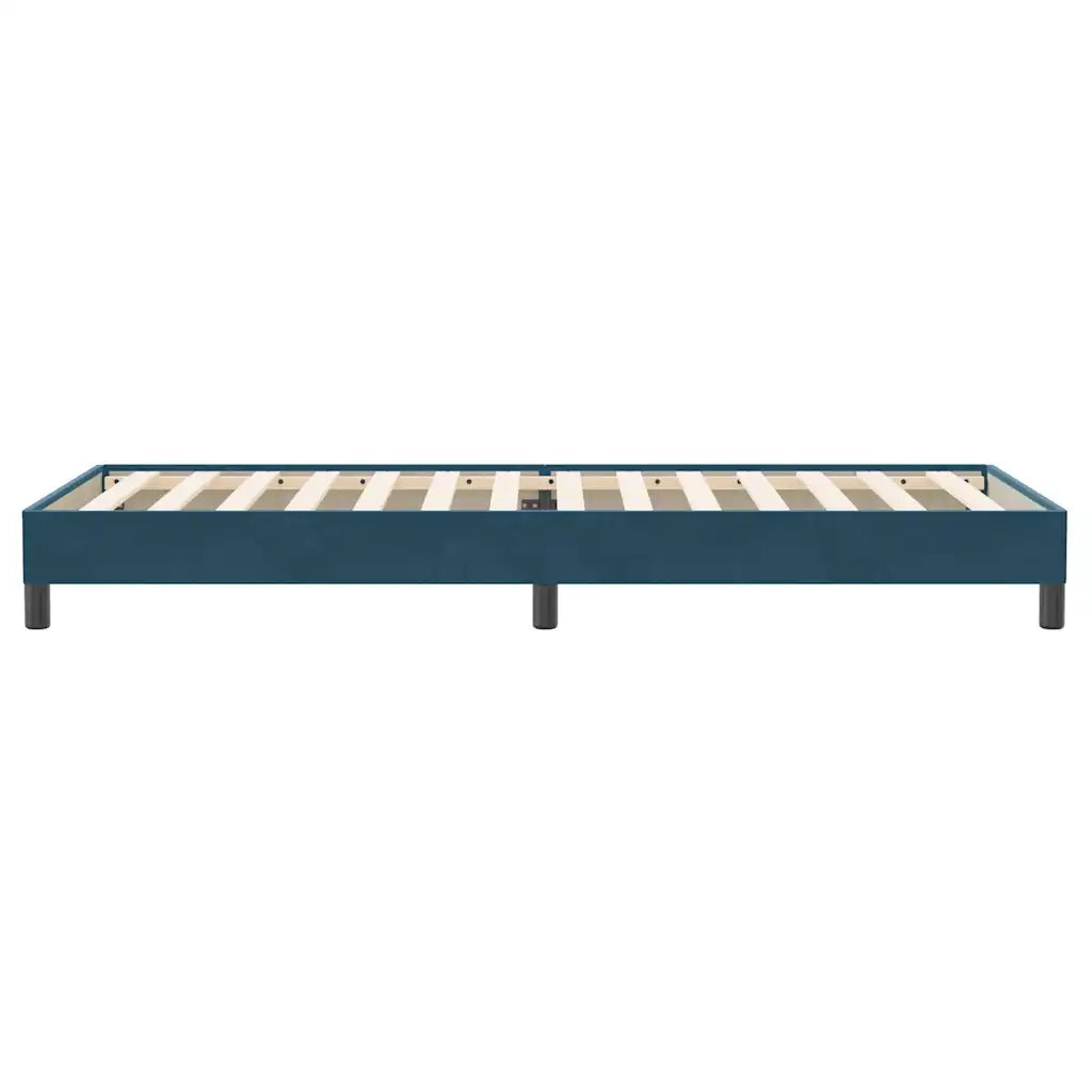 vidaXL Letto a Molle senza Materasso Blu Scuro 90x220 cm Velluto