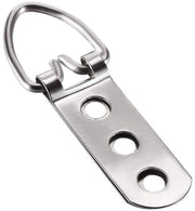 Otturatori a D per appendiFoto - 30 pezzi - AppendiFoto per quadri - AppendiSpiegolo - AppendiSpiegolo per decorazione di parete - Fissi in acciaio inossidabile