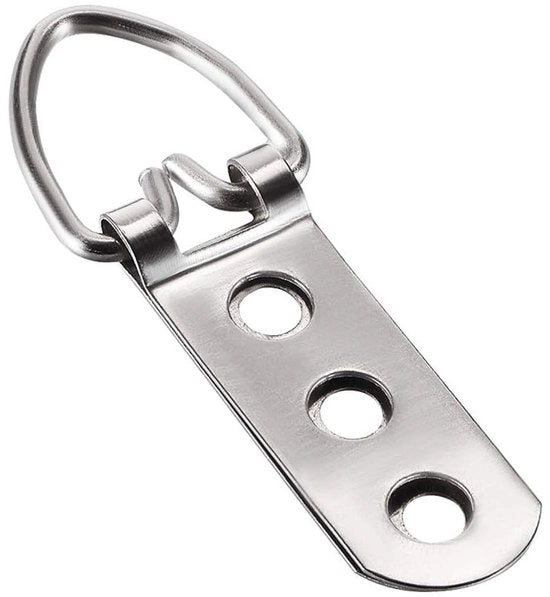Otturatori a D per appendiFoto - 30 pezzi - AppendiFoto per quadri - AppendiSpiegolo - AppendiSpiegolo per decorazione di parete - Fissi in acciaio inossidabile