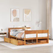 Letto senza Materasso Marrone Cera 160x200 cm in Legno di Pino 3306377