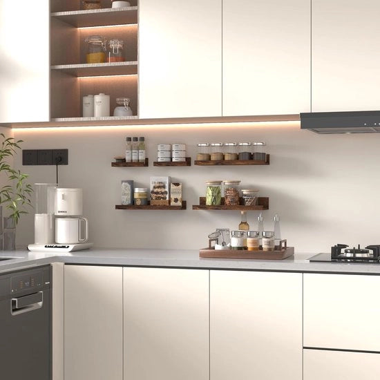 Scaffale da cucina - Pannello da parete / Pacchetto di decorazione sorprendente da 5 pezzi