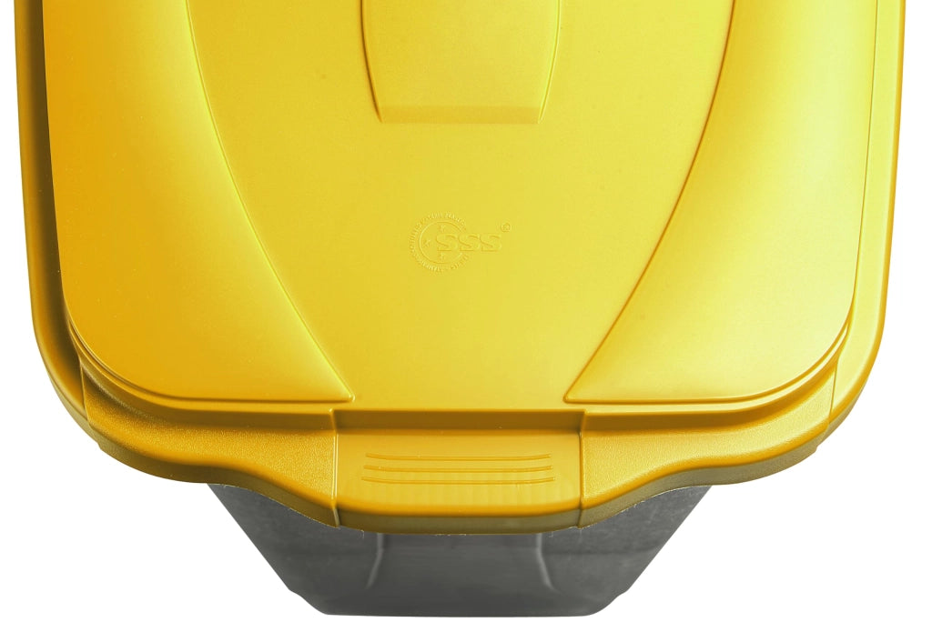 Bidone per Rifiuti 80 l Colore Giallo