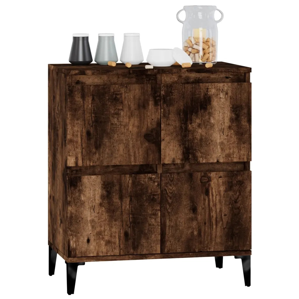 Credenza Rovere Fumo 60x35x70 cm in Legno Multistrato 821169