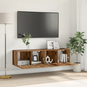 Set Mobile TV Legno Vissuto Legno Massello di Recupero Medio