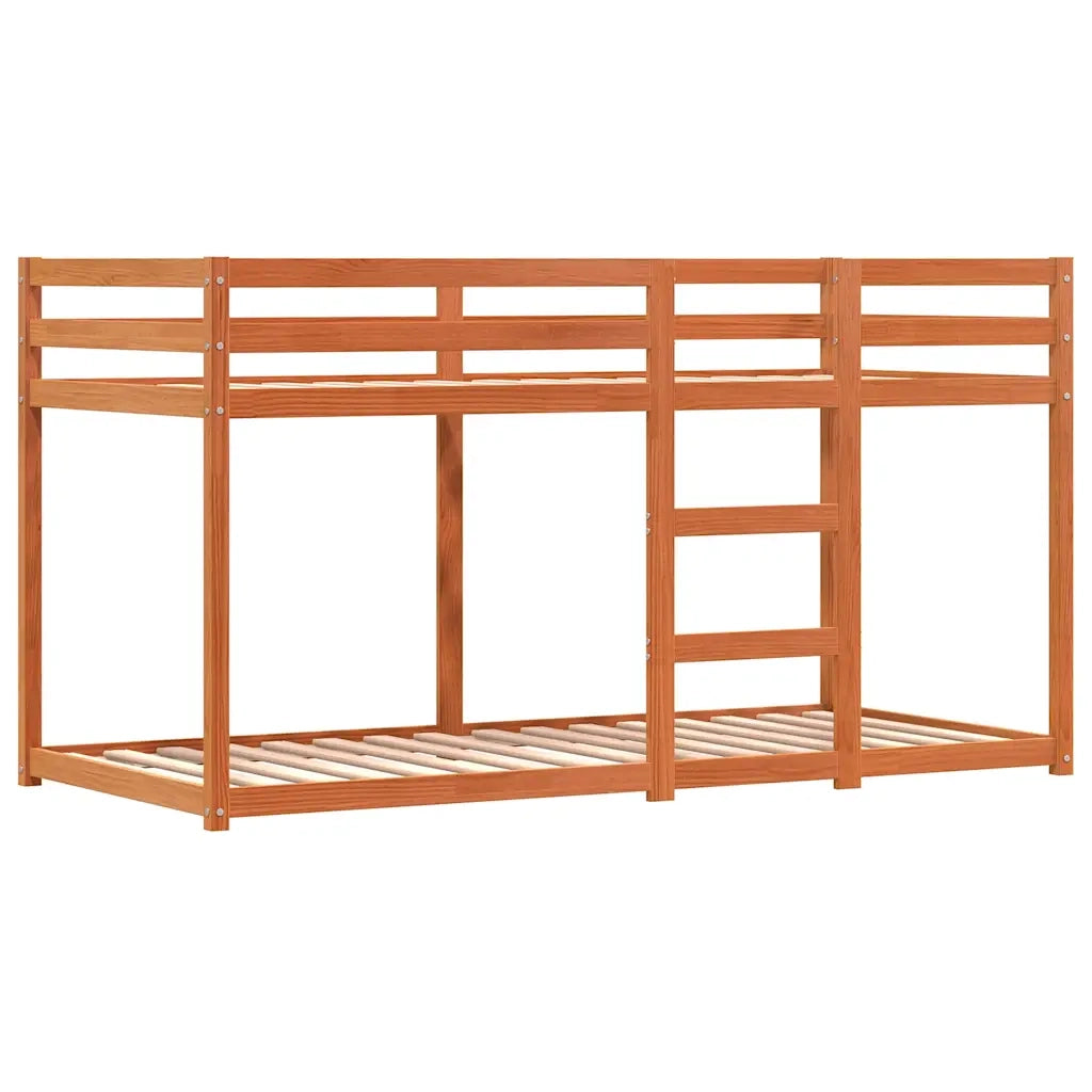 Letto a Castello senza Materasso Rosa 80x200 cm Legno di Pino