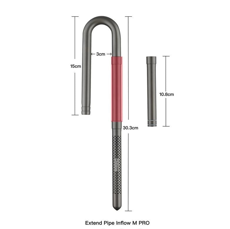 Chihiros Extend Pipe Inflow M PRO - estensione per kit di aspirazione Metal Jet 12/16mm