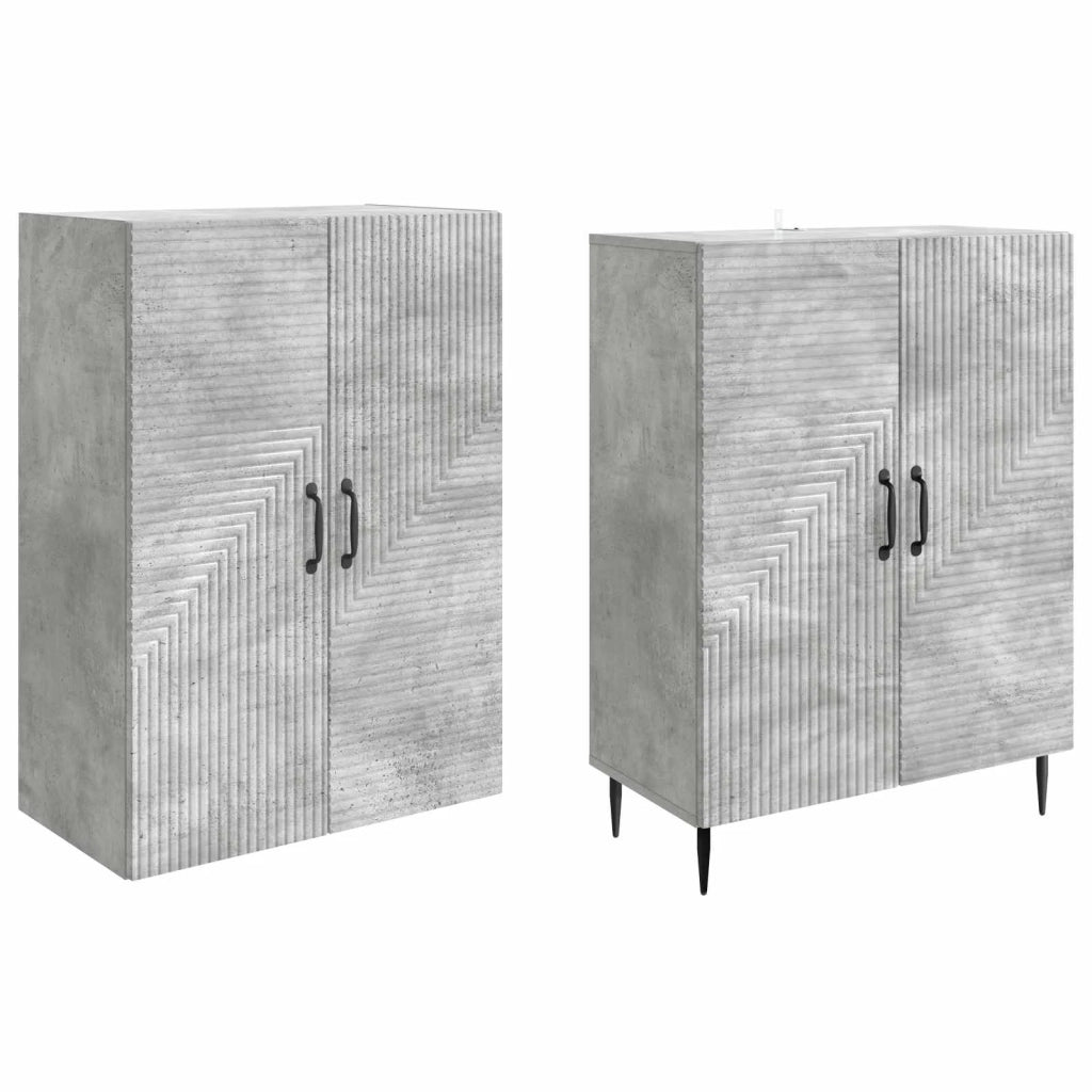 Set di armadi 2 pcs 66 x 34,5 x 89,5 cm Legno ingegnerizzato