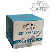 Trade Shop - Retinol Complex Crema Multiuso Nutriente Siero Di Vipera Corpo Mani Viso 200ml -