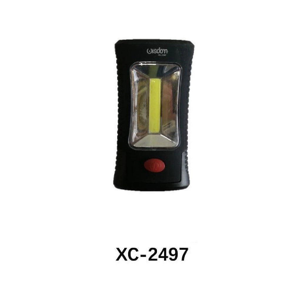 Trade Shop - Mini Lampada Luce Lavoro Led Cob Torcia Magnetica Portatile A Batteria Xc-2497 -