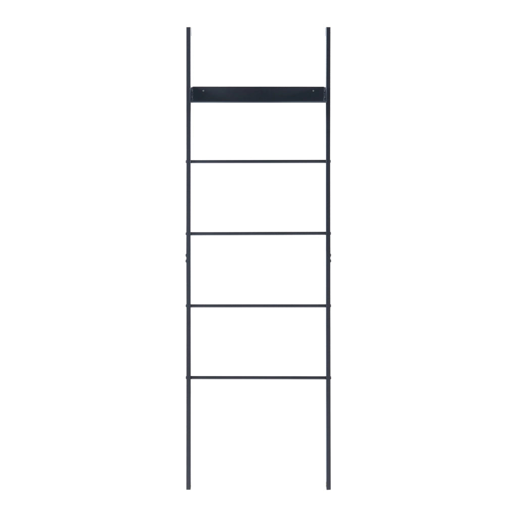 Scaffale Øksnes da Terra a Forma di Scaletta in Acciaio- Nero [en.casa]