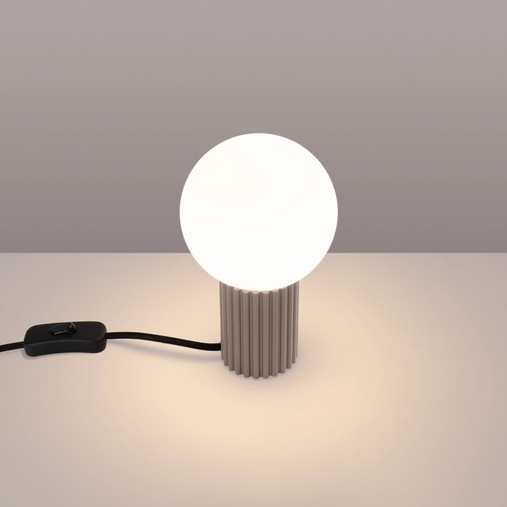 Lampada da tavolo SFERA Pure Lume taupe sfera vetro G9