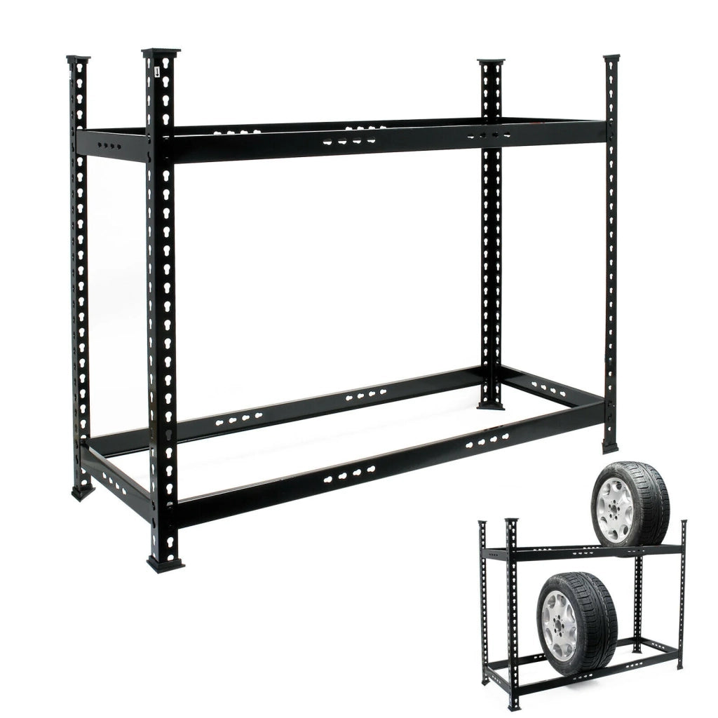 Porta pneumatici da 120 cm per 6-8 pneumatici fino a 150 kg altezza regolabile 16_0002907