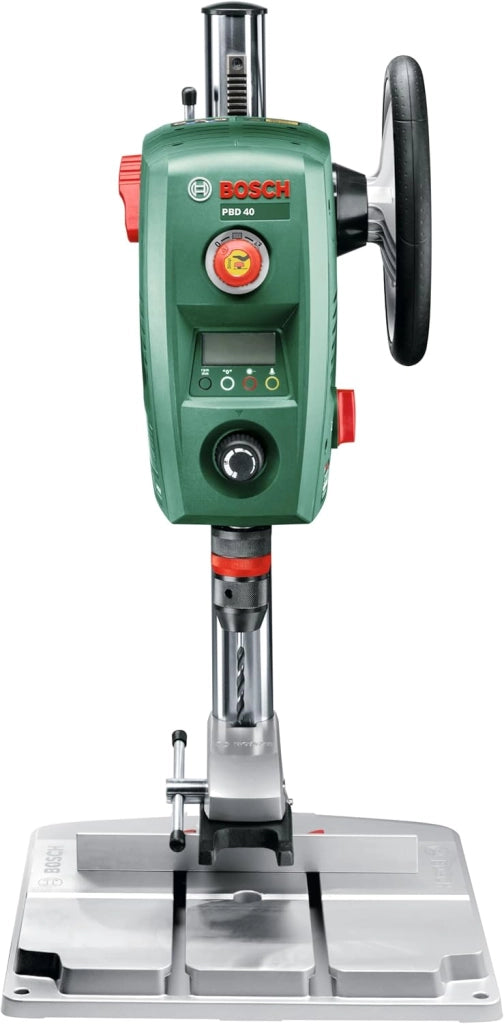 Bosch Trapano a colonna PBD 40, guida parallela, morsetti di fissaggio rapido, confezione in cartone, potenza 710 Watt
