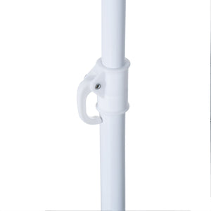 Ombrellone da Giardino Ø2,2m in Metallo con Tenda Parasole Verde Scuro