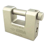 LUCCHETTO RETTANGOLARE IN ACCIAIO CON CHIAVE LIM CISA 75 mm - CISA