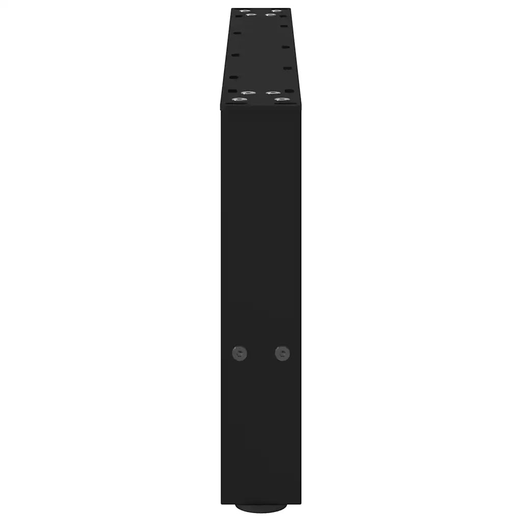 Gambe per Tavolino da Caffè Nere 2 pz 70x(30-31) cm Acciaio 4013268