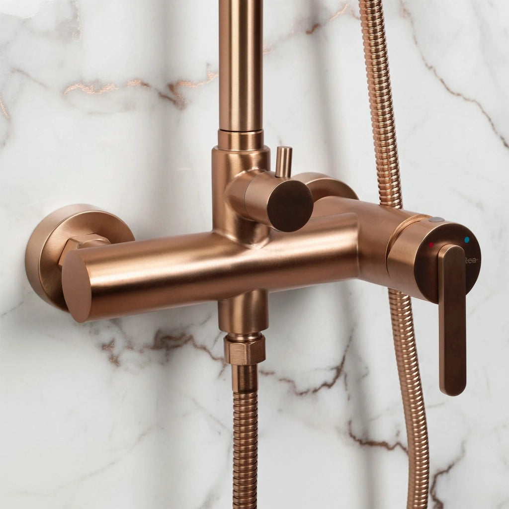 Set Doccia Rea Ontario Brush Copper