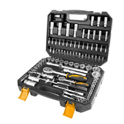 Valigetta Utensili 94 Pezzi con Cricchetto, Bussole e Prolunghe – 15145T