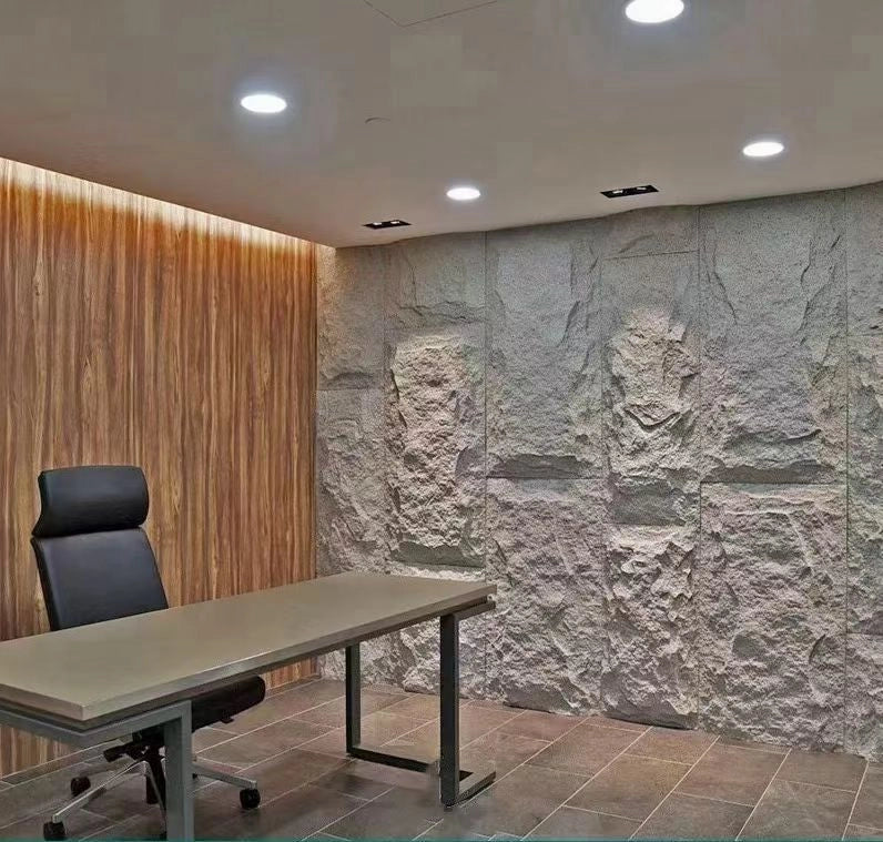 Pannello Decorativo Snow Rockstone in Poliuretano - Effetto Roccia 3D - 120x60x3 cm
