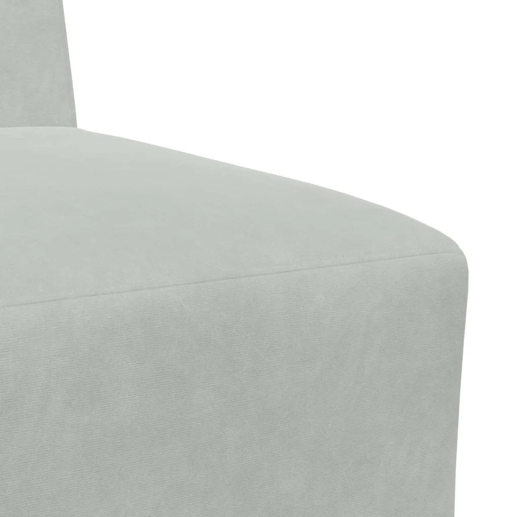 Unità di Divano Modulare Senza Braccioli 2 pcs Grigio chiaro 3399759