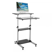 TECHLY ICA-TB TPM-3 - POSTAZIONE CARRELLO PC CON ALTEZZA REGOLABILE