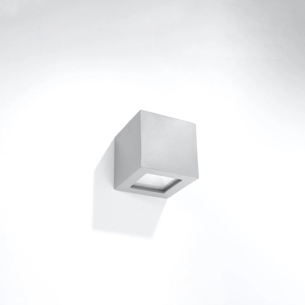 Lampada da parete in ceramica LEO grigio