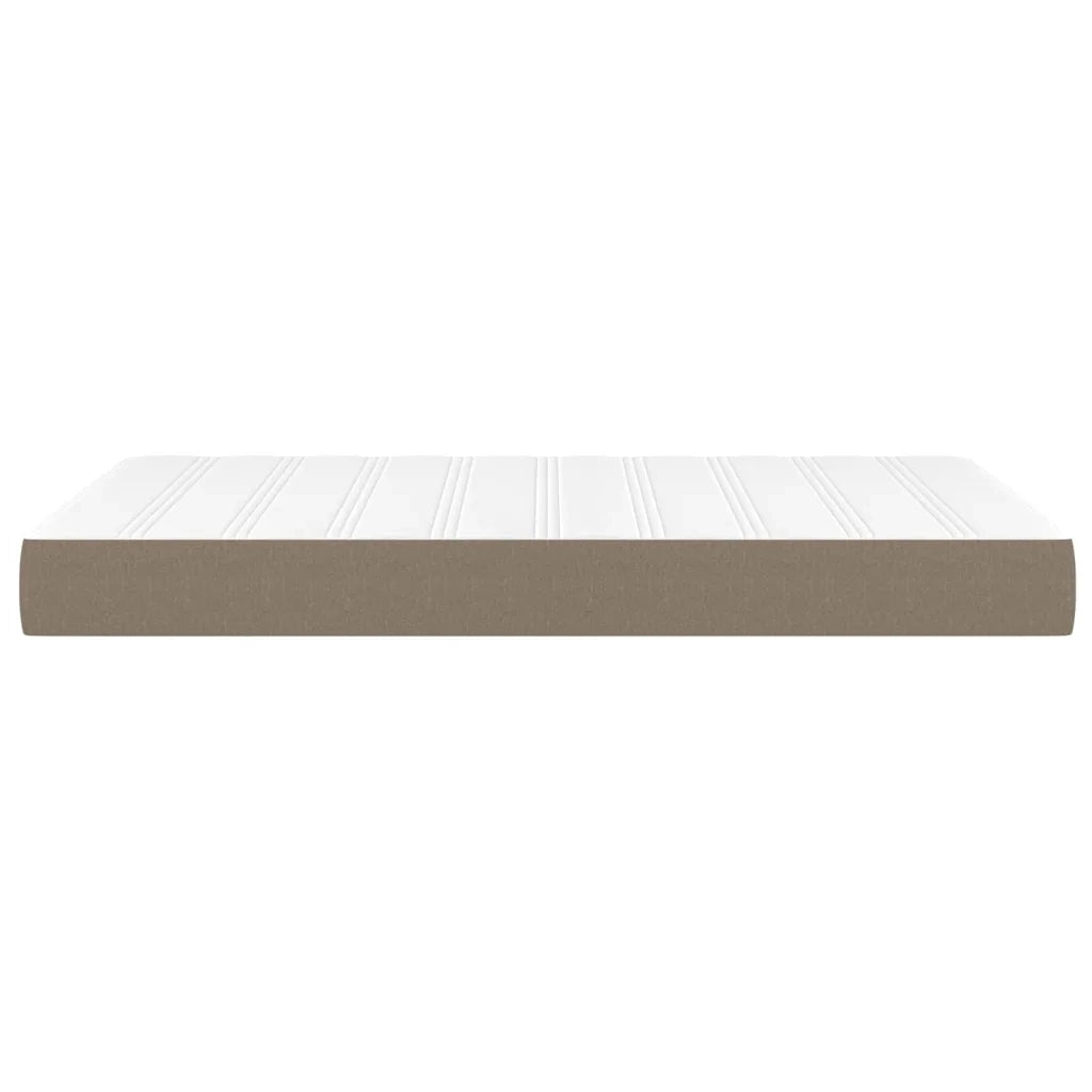 Materasso a Molle Insacchettate Rigidità Media Grigio Tortora 120x200x20 cm 347758