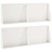 Muro di contenimento 4 pz 60 x 12 x 50 cm Acciaio Bianco 3449087
