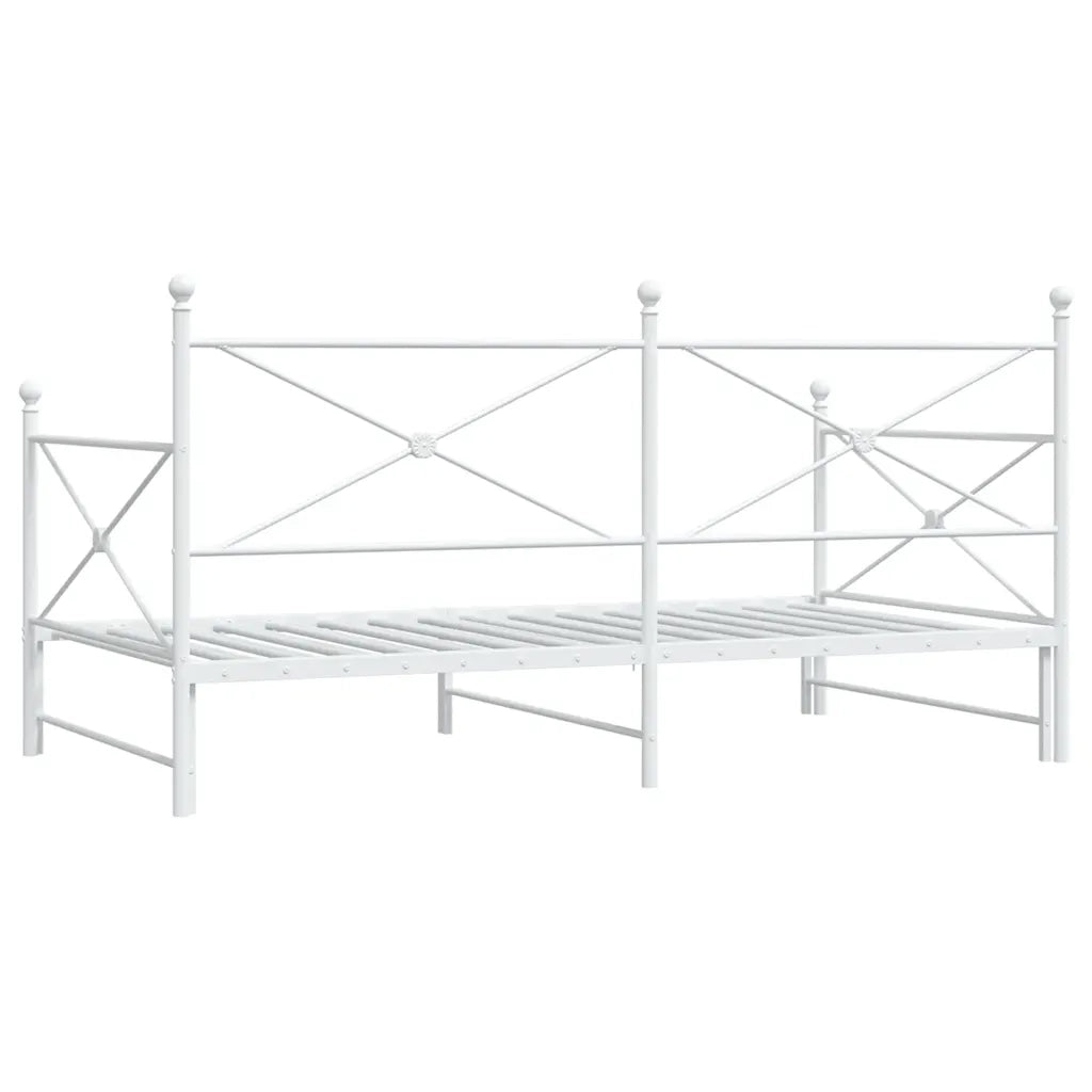 vidaXL Divano Letto Estraibile senza Materasso 100x190 cm in Acciaio