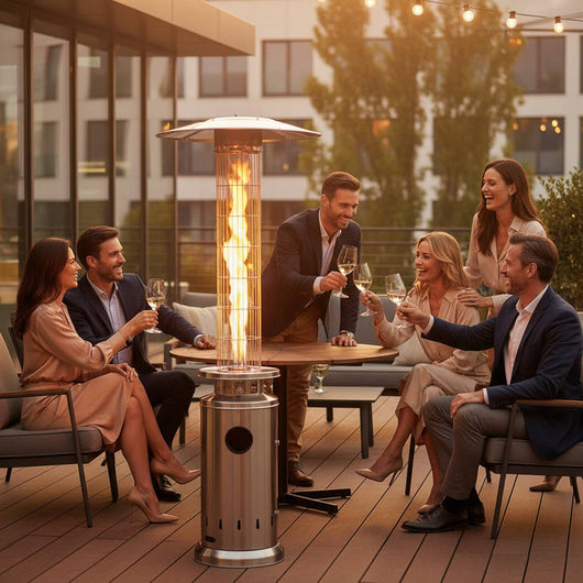 Marvin Stufa A Fungo Gas Bombola Gpl Da Esterno Portatile Cilindro Arredo Per Terrazzo Patio Giardino Locali Ristoranti