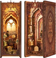 Kit di angolo lettura DIY - Puzzolo 3D in legno - Supporti libri con mobili
