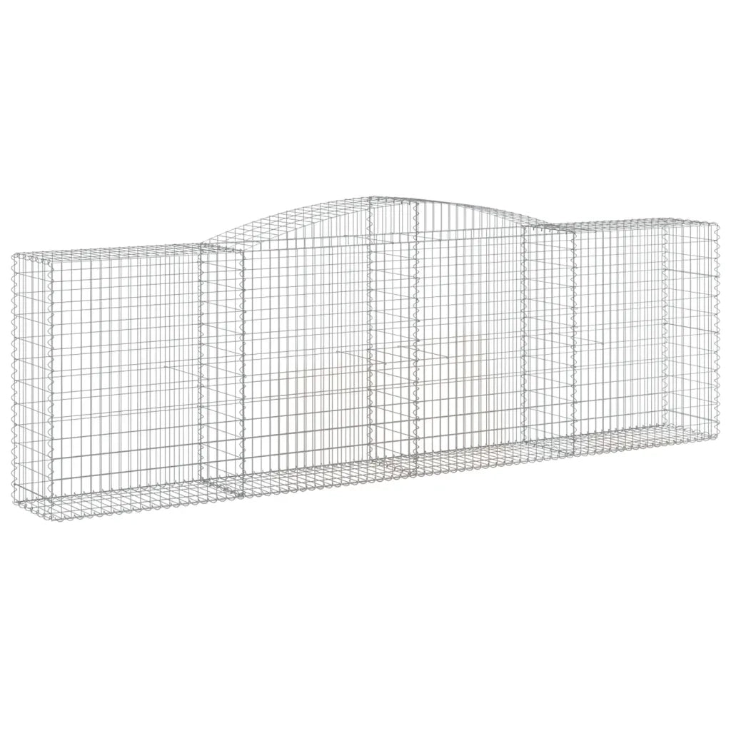 Cesti Gabbioni ad Arco 10 pz 400x50x120/140 cm Ferro Zincatocod mxl 100172