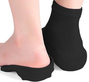 Calze invernali extra lunghe con cuscinetti morbidi per uomo e donna - antiscivolo - calzini con cinturino - nero - tessuto nylon cotone