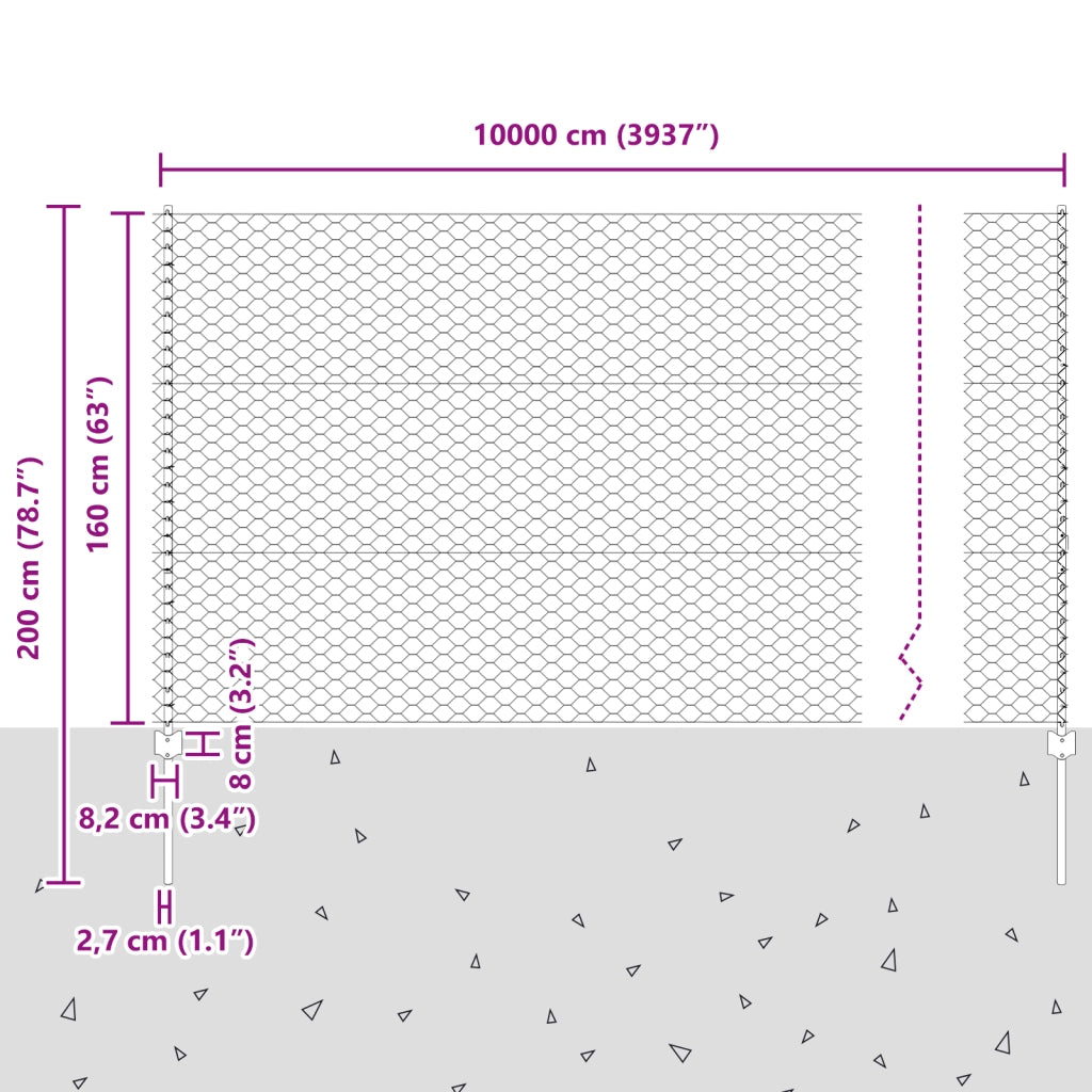 Pali di Recinzione  22 pz U-Channel 160 cm Acciaio Galvanizzato