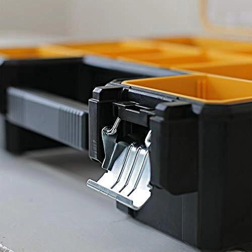 Stanley 1-97-518 FatMax Organizer Professionale 10 Scomparti Rimovibili Chiusure in Metallo Guarnizione Anti-Umidita' 44,6x35,7x11,6 cm
