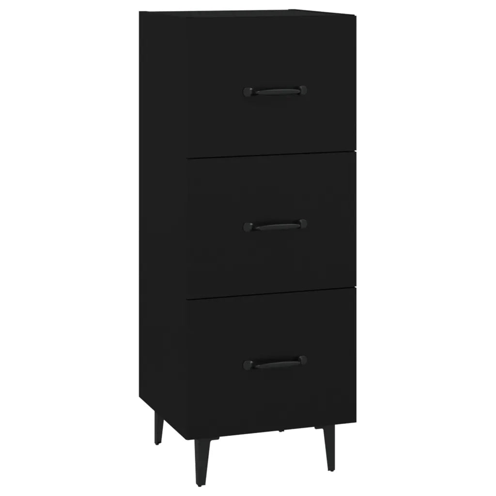 Credenza Nero 34,5x34x90 cm in Legno Multistrato cod mxl 12306