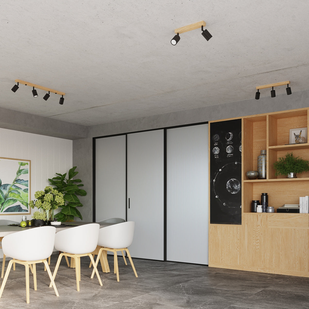 Lampada a soffitto VERDO 2 nero