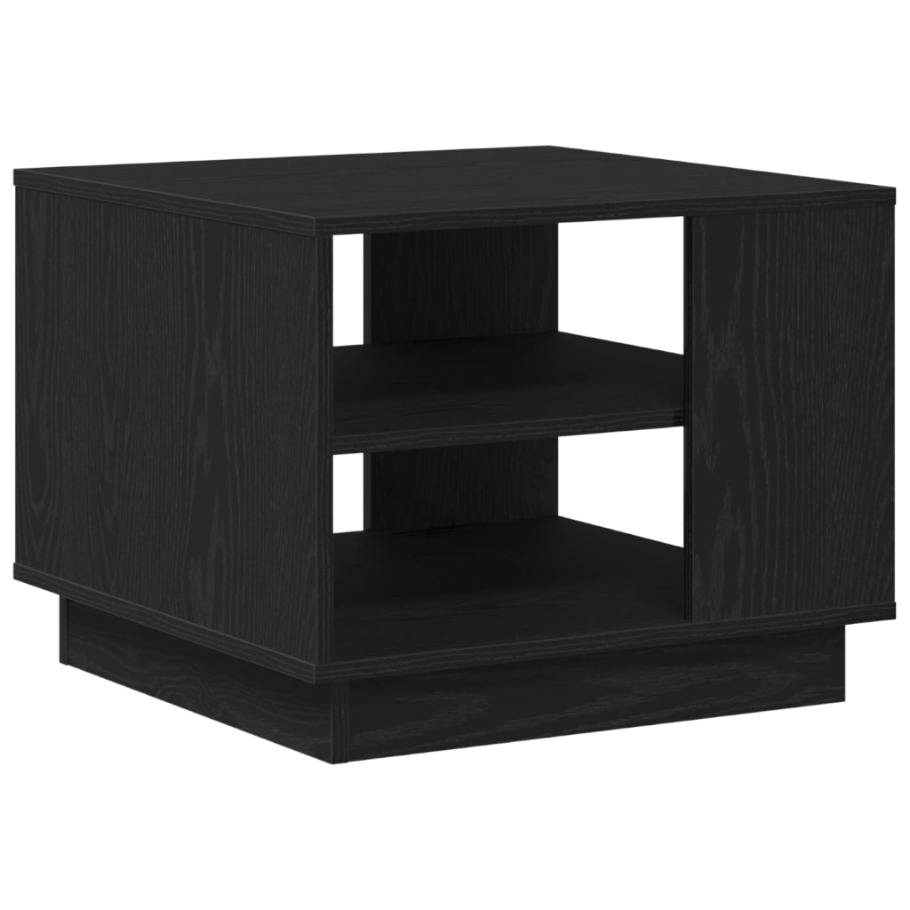 Tavolino da caffÃ¨ in rovere nero 55x55x42 cm realizzato in legno ingegnerizzato