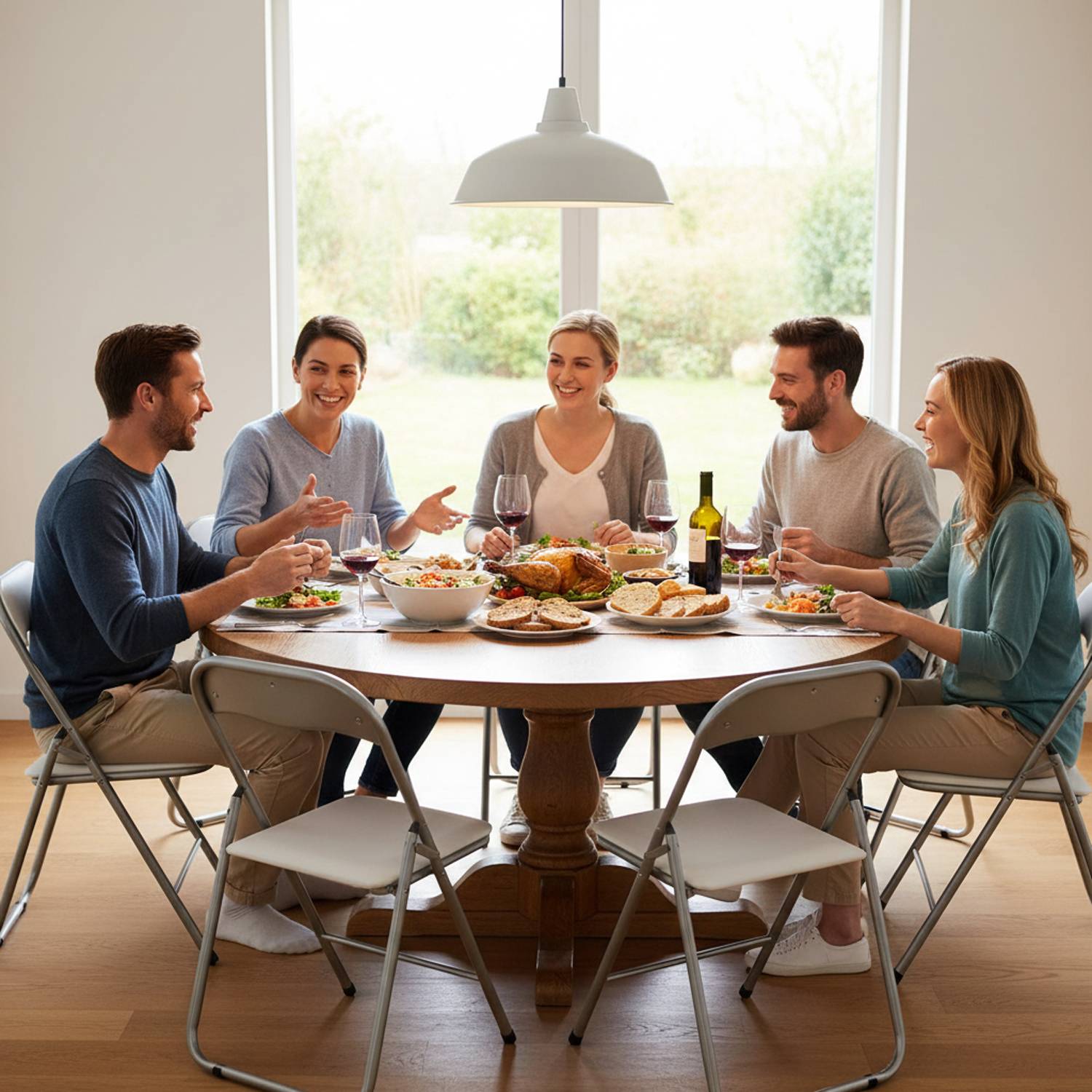 Set Di 6 Sedie Pieghevoli Con Struttura In Ferro Imbottite Salvaspazio Per Giardino Sala Riunioni Eventi Cucina Bianco