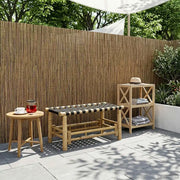 Panchina da giardino Naturale 80 x 38 x 40 cm Bambù 42028073